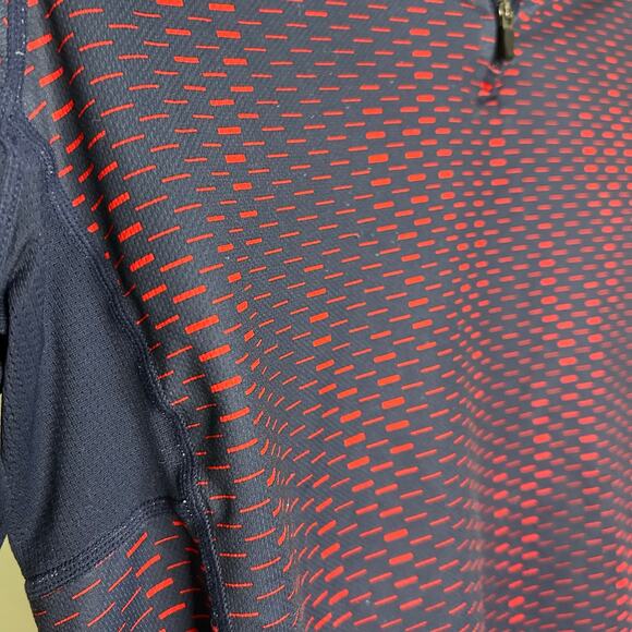 Nike Running Quarter Zip Top-Small-athletic pullover, women, blue red quick dry - Picture 3 of 4